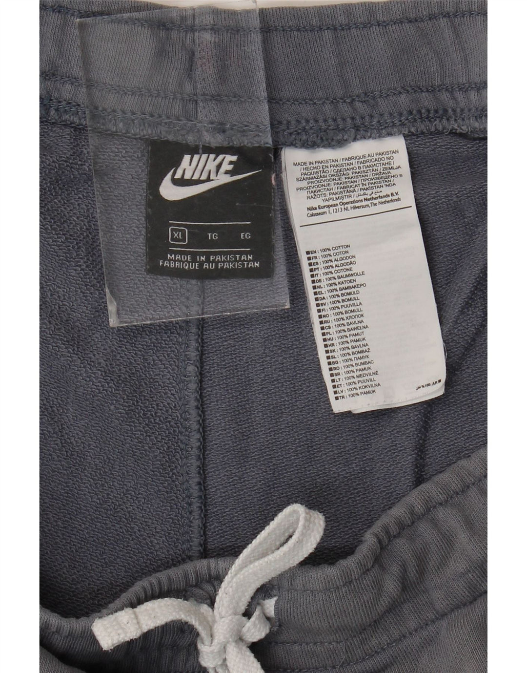 Мужские спортивные шорты с рисунком Nike XL, серые, хлопок