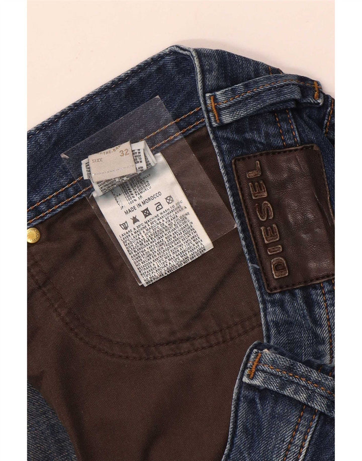 Мужские прямые джинсы Diesel W32 L31 синие, хлопок