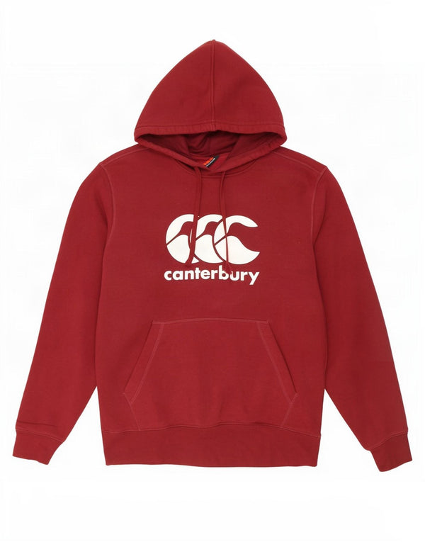 Женский джемпер с капюшоном Canterbury Oversized с рисунком, Великобритания, 10, маленький, бордовый