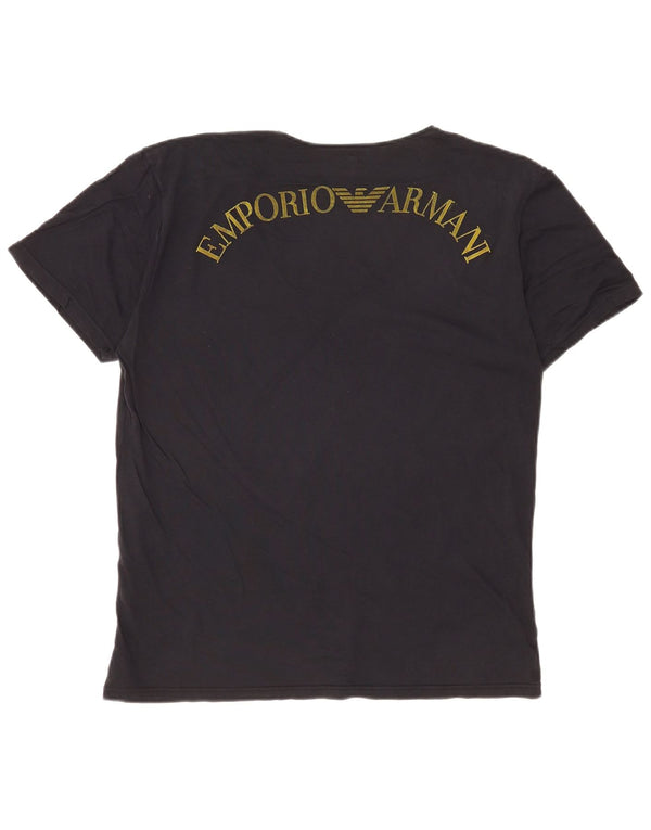 Женская футболка с рисунком Emporio Armani Top IT 52 2XL, черный хлопок