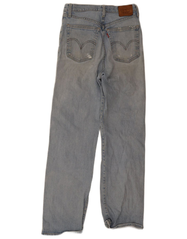 Женские прямые джинсы Levi's Ribcage W27 L29, синий хлопок