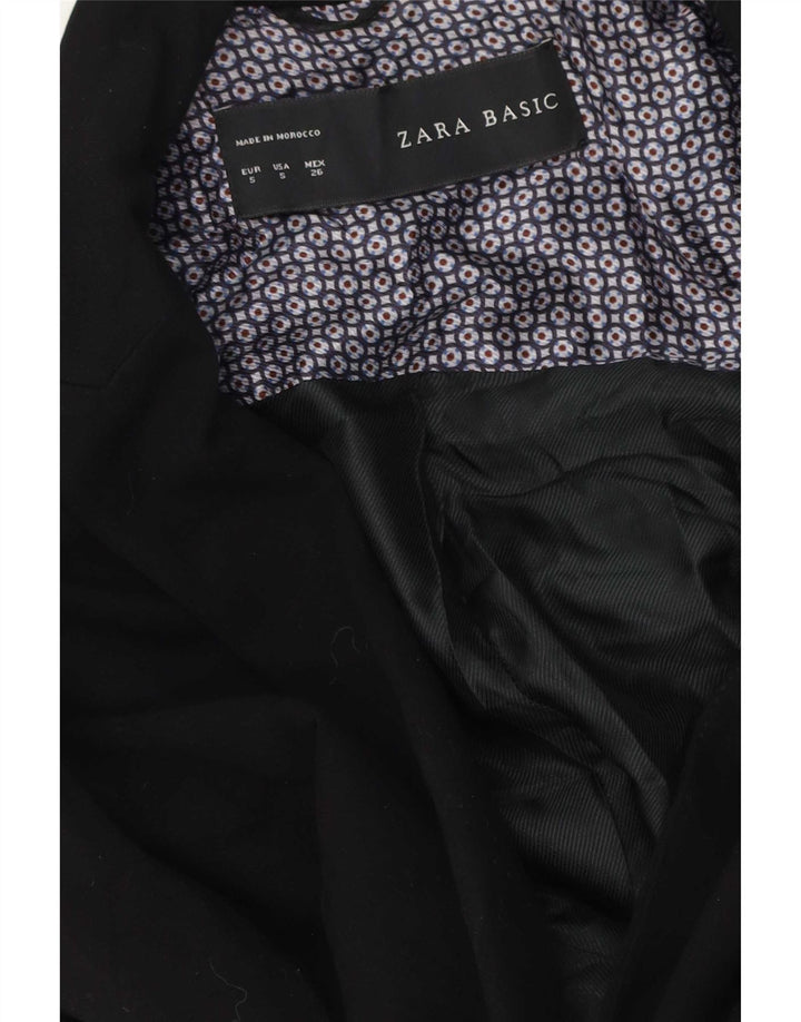 Женский пиджак на 1 пуговице Zara UK 10, маленький черный
