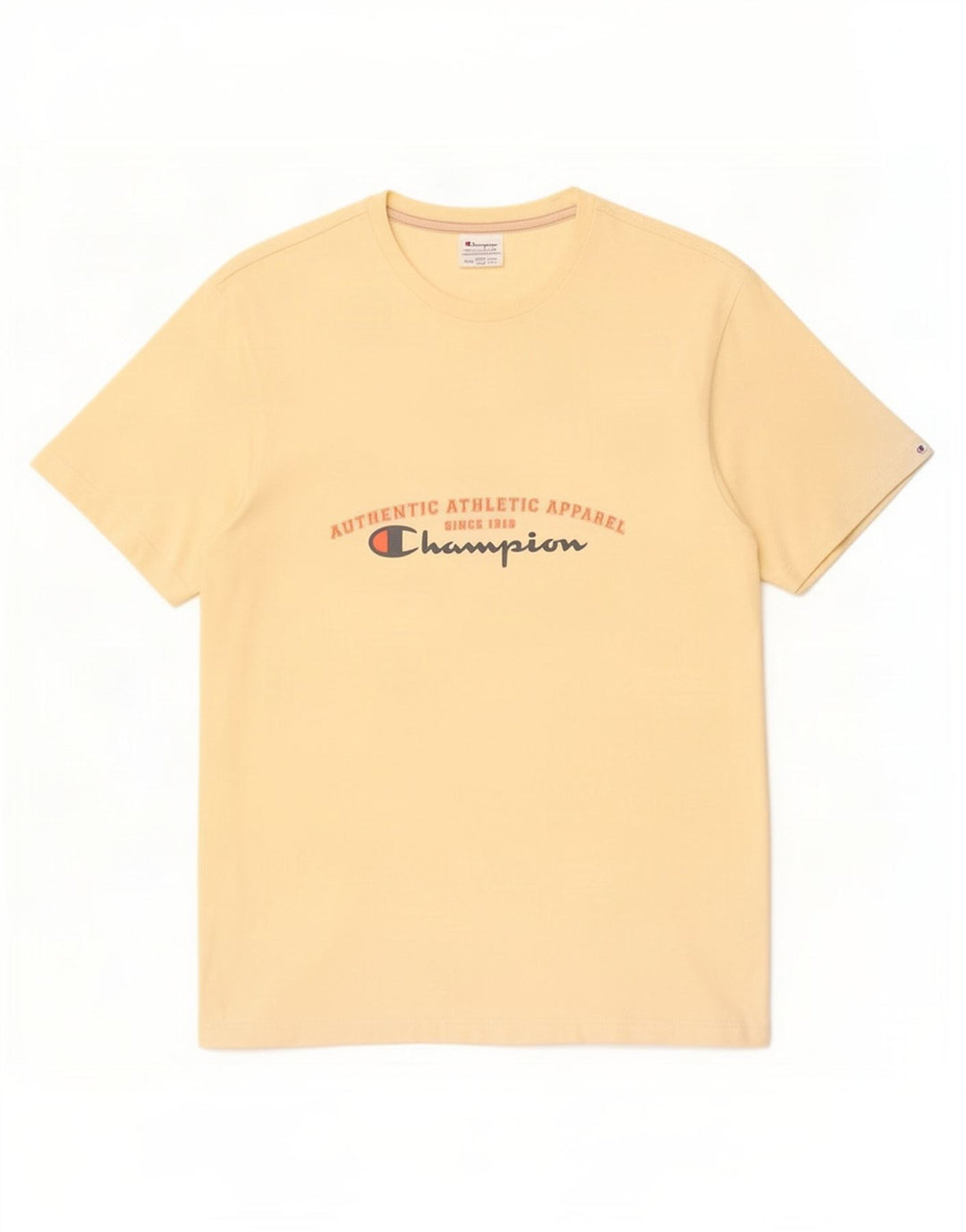 Мужская футболка с рисунком Champion, большая желтая