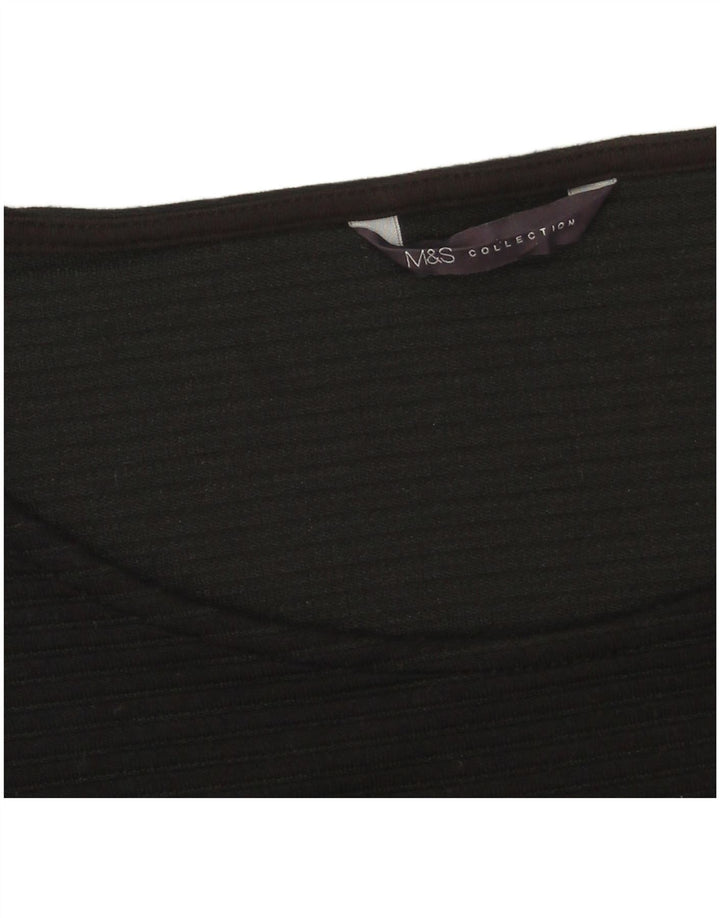 Женское базовое платье Marks & Spencer UK 16, большое черное