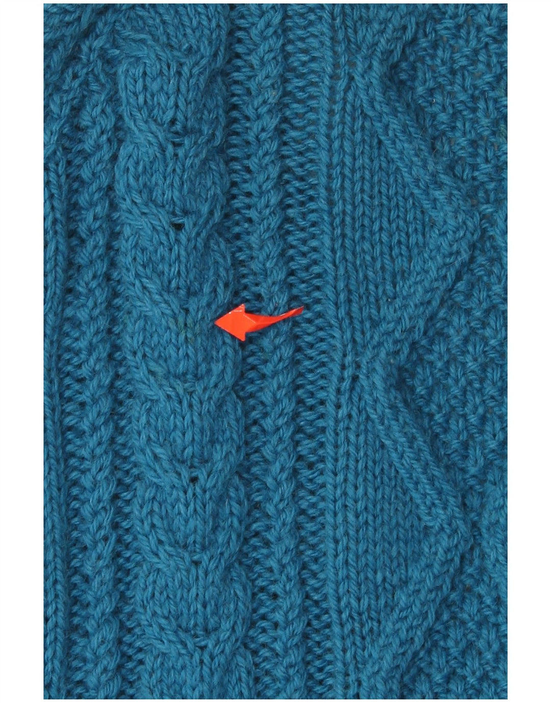 ВИНТАЖНЫЙ женский кардиган с рукавом 3/4, Великобритания, 16, большой синий цвет