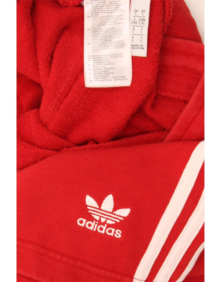 Мужские спортивные шорты Adidas, большие красные хлопковые