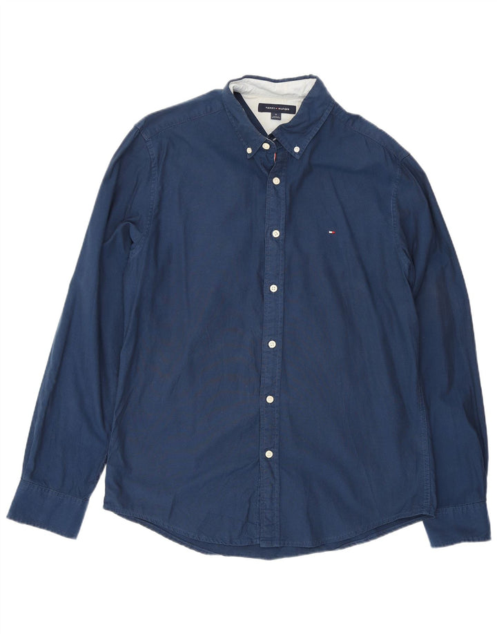 Мужская рубашка Tommy Hilfiger Medium Темно-синяя