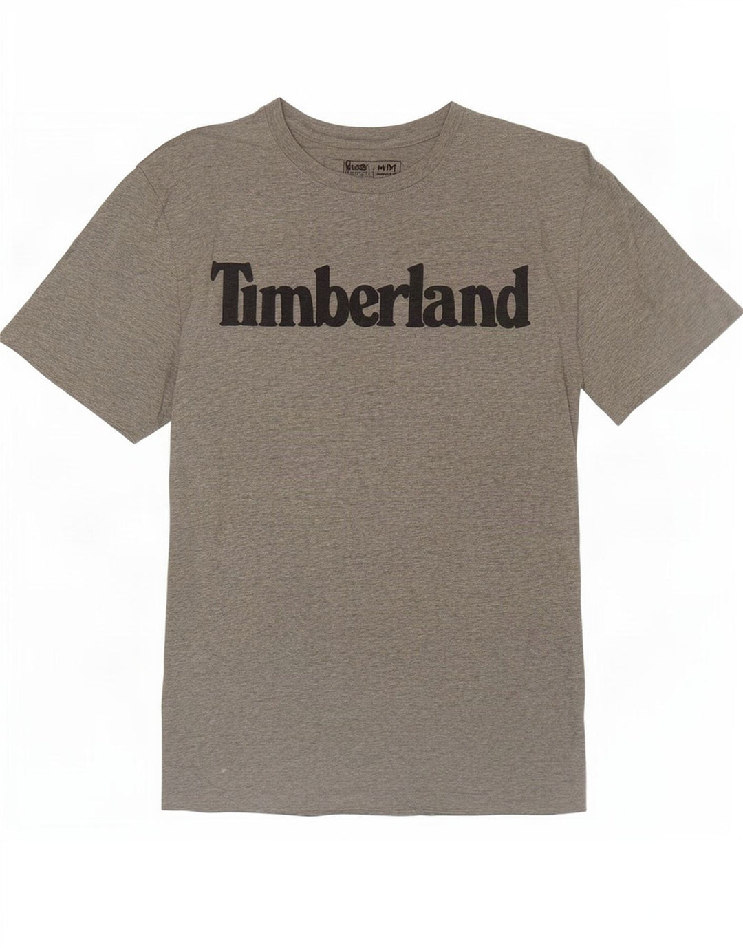 Мужская футболка стандартного кроя Timberland с рисунком, топ среднего серого цвета, хлопок