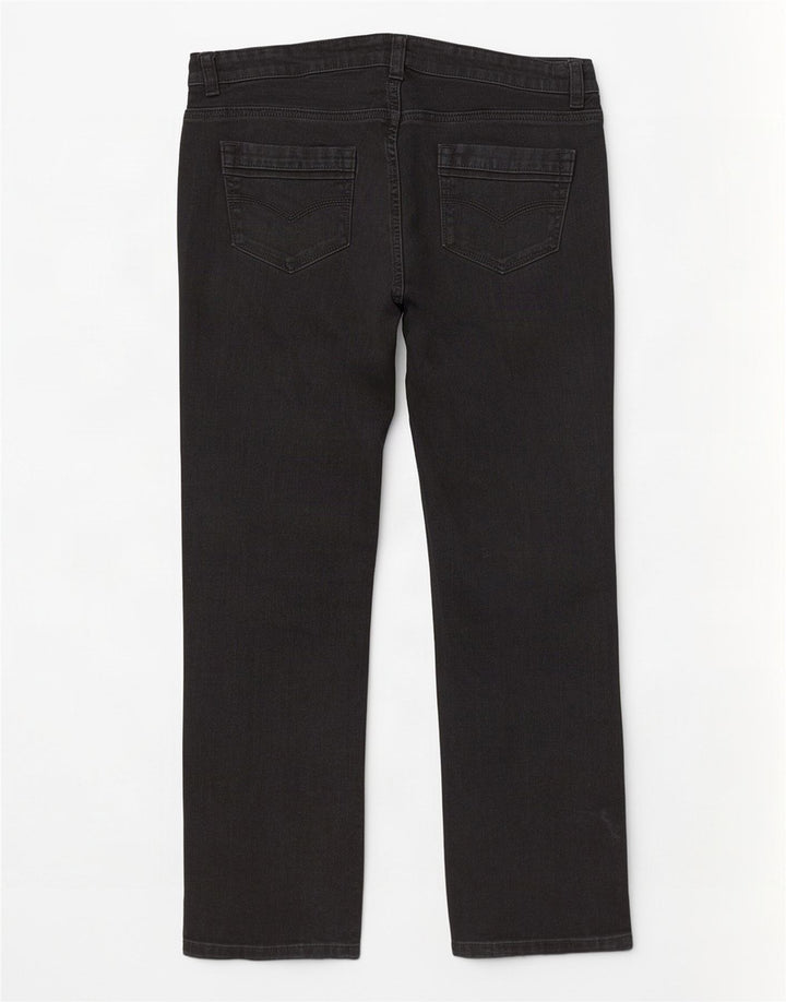 Женские короткие джинсы Marks & Spencer UK 12, средние W34 L27, черные