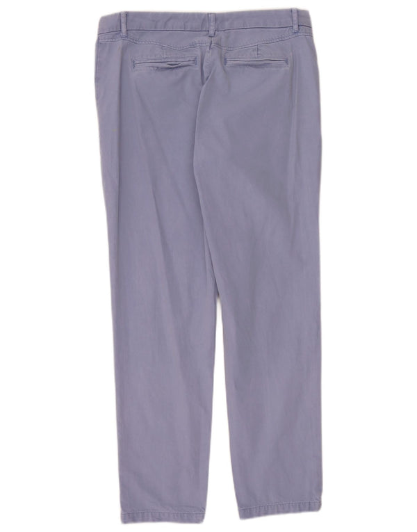 Женские узкие брюки-чиносы Marks & Spencer UK 12, средние W32 L28, синие, хлопок