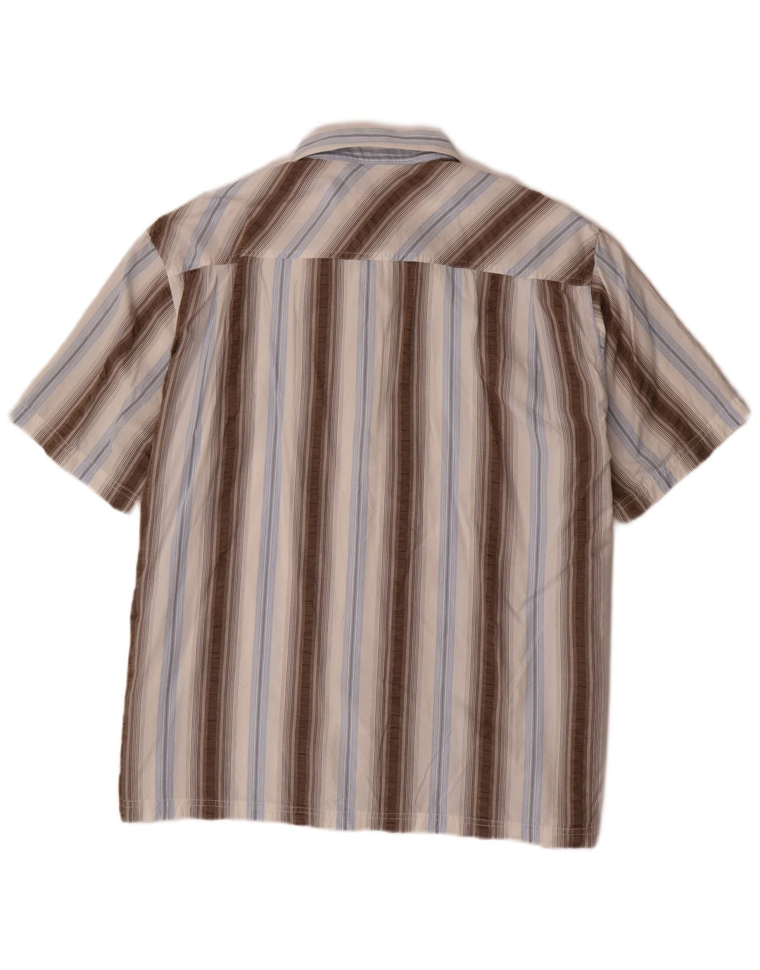 S.OLIVER Мужская рубашка с коротким рукавом 2XL, синяя полоска, хлопок