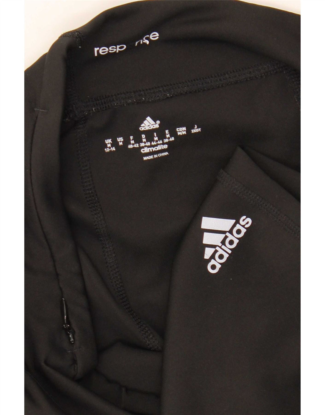 Женские леггинсы-капри Adidas Climalite UK 12/14, средний черный полиэстер