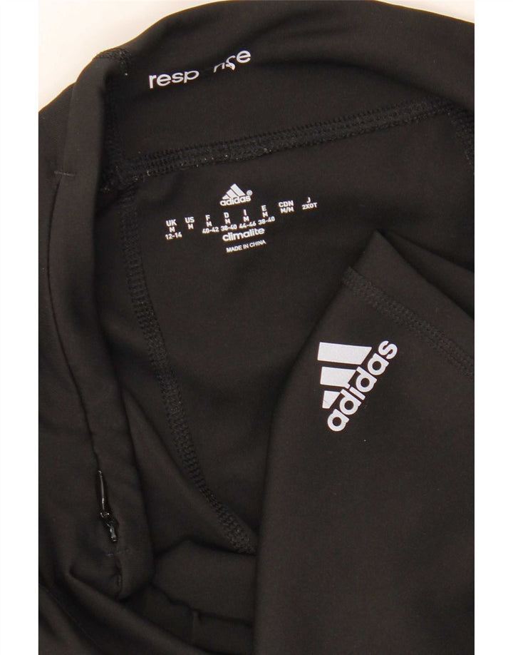 Женские леггинсы-капри Adidas Climalite UK 12/14, средний черный полиэстер