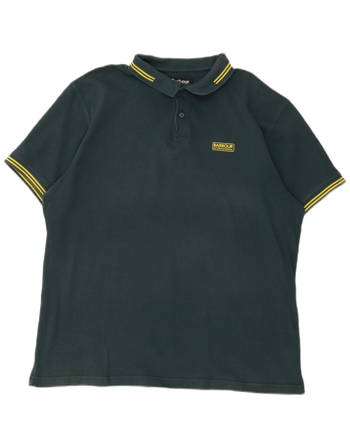 Мужская рубашка-поло Barbour 2XL, зеленый хлопок