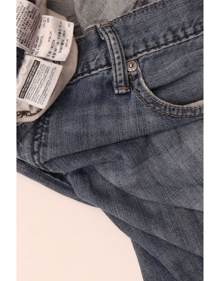 Женские прямые джинсы Levi's W36 L34 синие, хлопок
