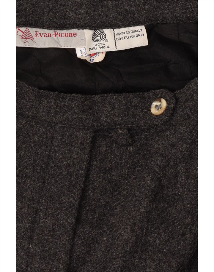 EVAN PICONE Womens Straight Skirt UK 12 Medium W28 Grey Wool Vintage Evan Picone and Second-Hand Evan Picone from Messina Hembry 