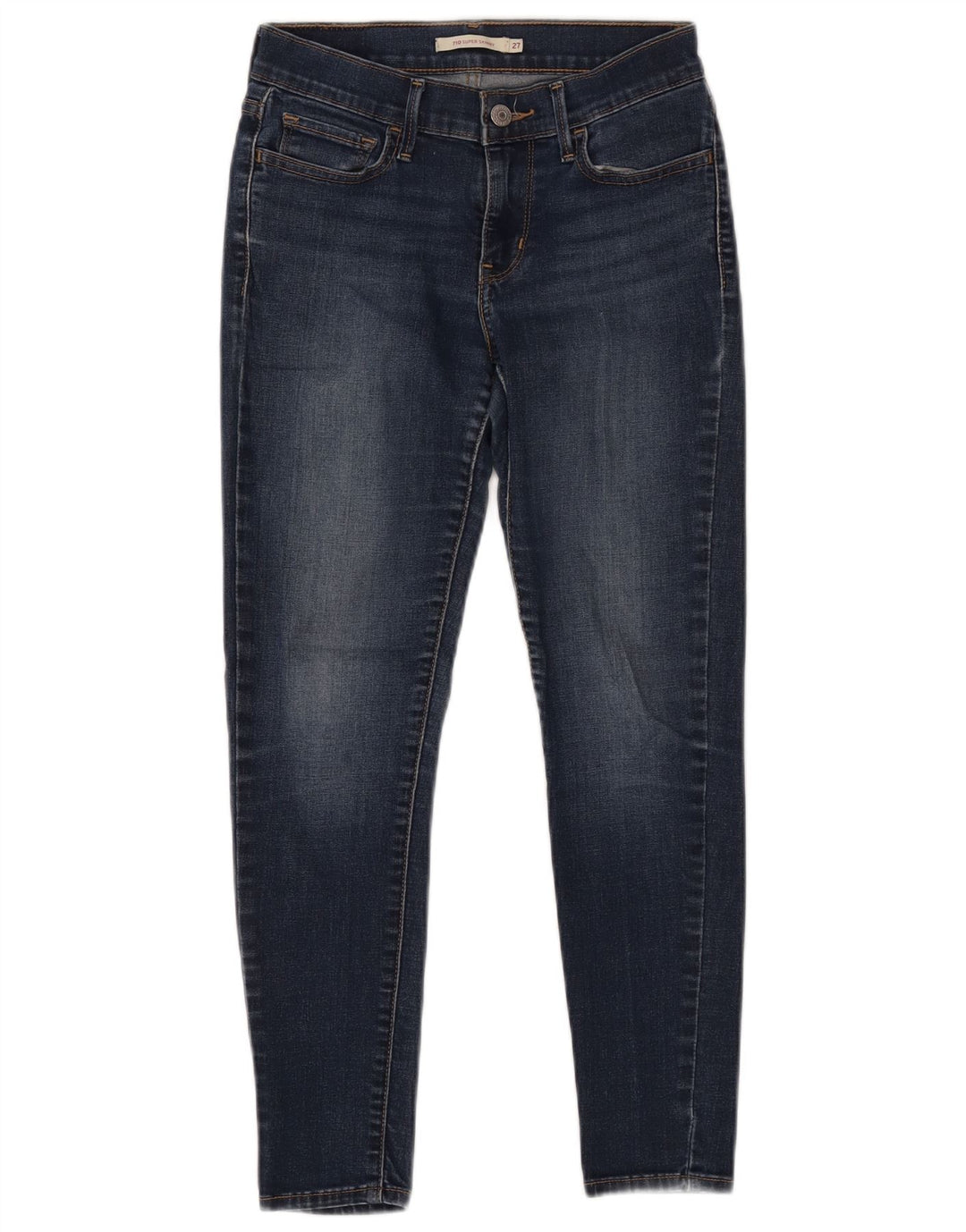 Женские джинсы LEVI'S 710 Super Skinny W27 L25 Темно-синие, хлопок