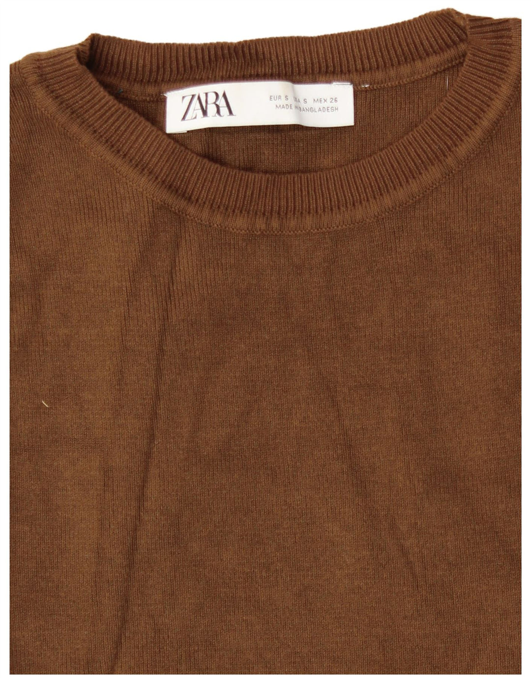 Женская укороченная майка Zara UK 8, маленькая коричневая