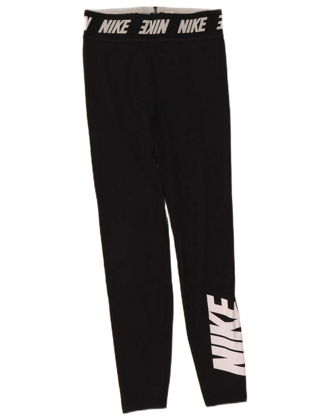 Женские леггинсы с рисунком Nike UK 8, маленькие черные хлопковые