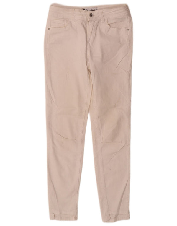 Женские джинсы скинни Zara EU 36 XS W26 L27, белый хлопок