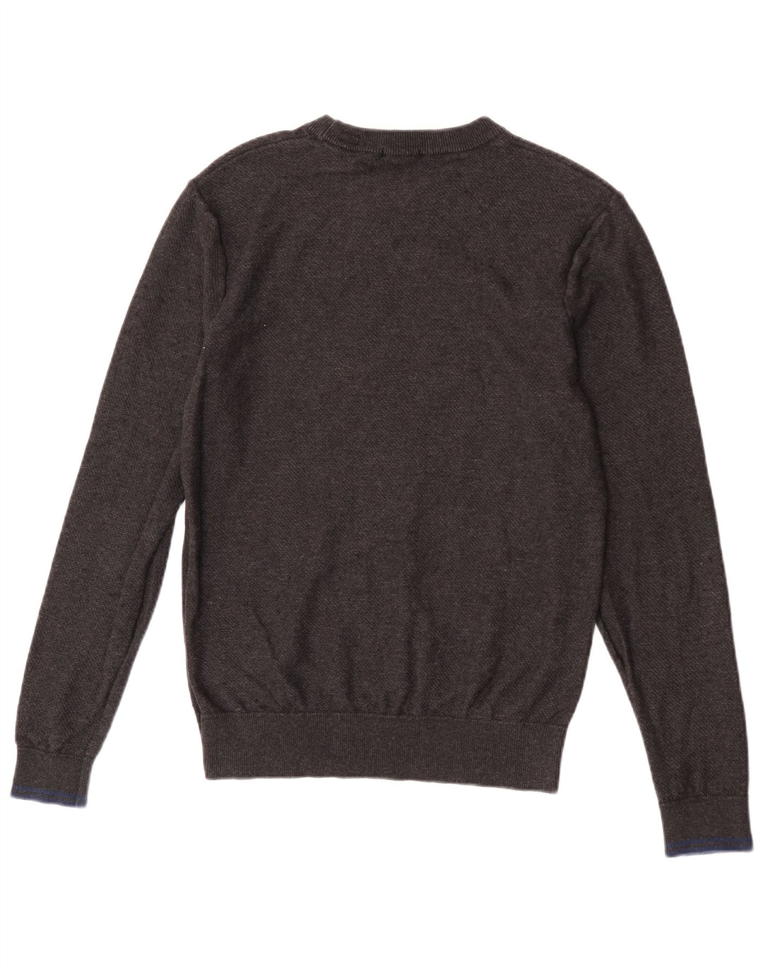 Мужской джемпер с круглым вырезом Scotch & Soda, хлопковый свитер среднего серого цвета