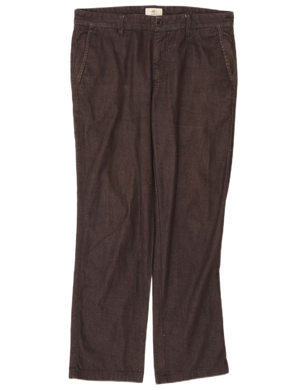 Мужские прямые брюки чинос Cerruti 1881 IT 50 Large W34 L30 Серый хлопок