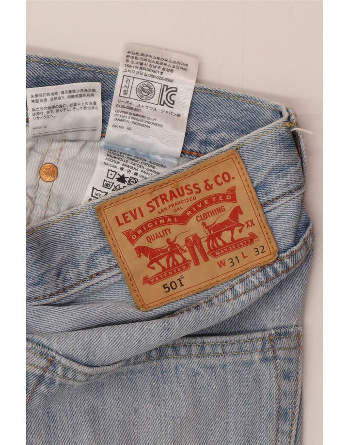 Мужские джинсовые шорты Levi's 501 W31, средний синий хлопок