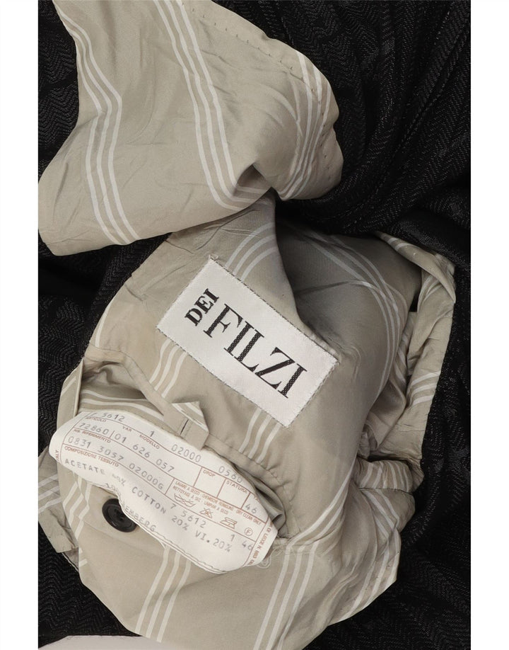 Мужской пиджак Dei Filzi с абстрактным узором на 1 пуговице IT 46, маленький серый