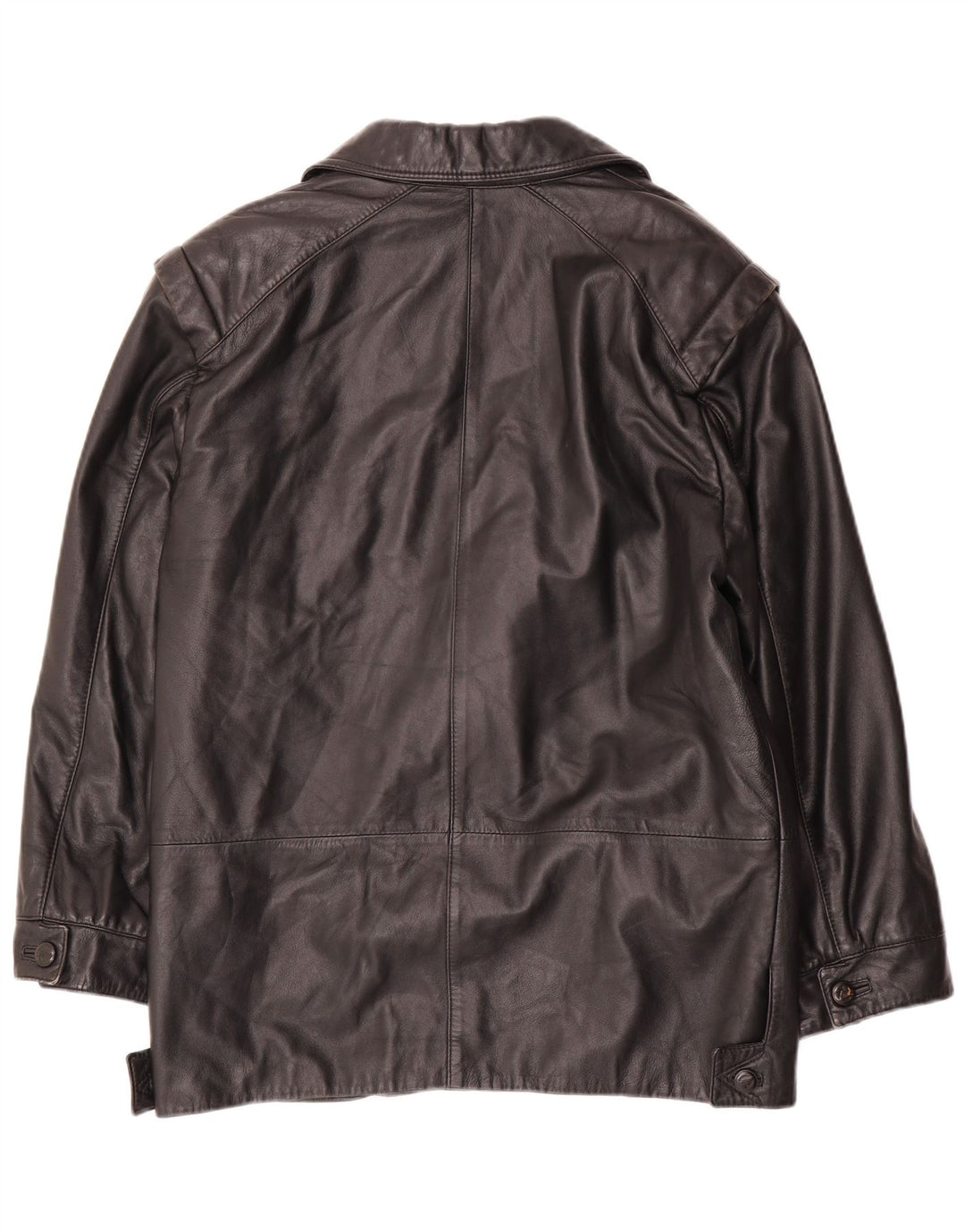 Винтажная женская кожаная куртка IT 44 Medium Black