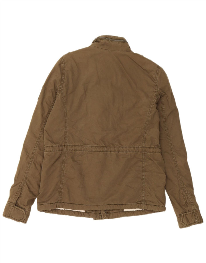 Женская куртка в стиле милитари Superdry UK 16, большой размер, хлопок цвета хаки