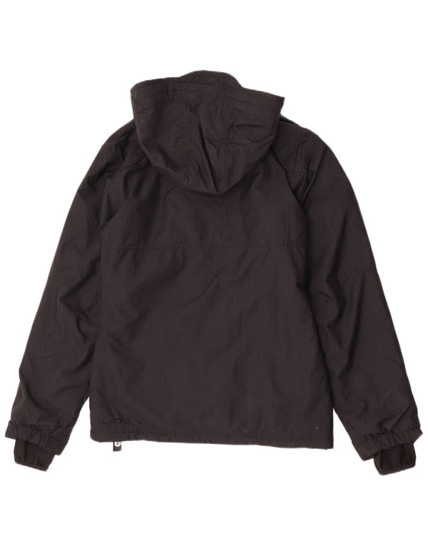 Billabong Женская ветровка с капюшоном UK 10, маленькая черная полоска