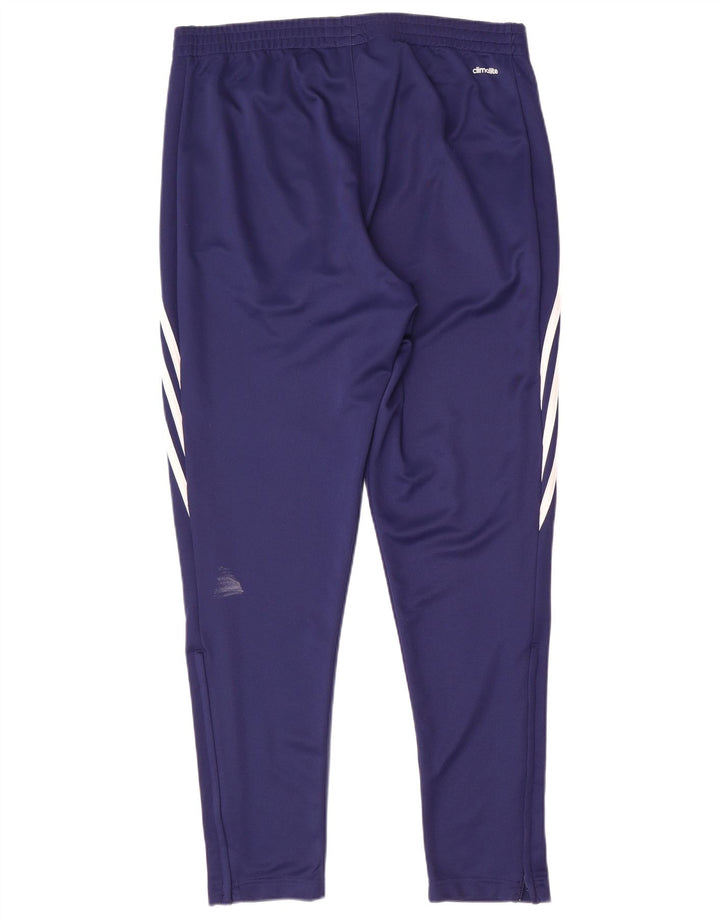 Мужские спортивные брюки Adidas Climalite, большие темно-синие брюки из полиэстера