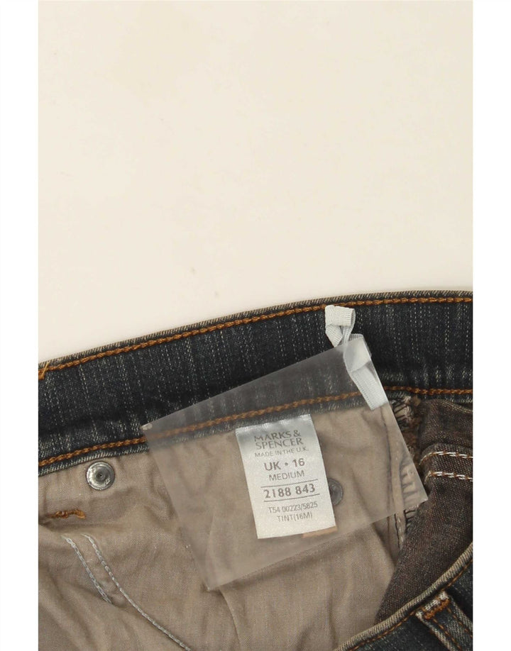 Женские джинсы Bootcut Marks & Spencer UK 16, большие, W32 L31, синие, хлопок