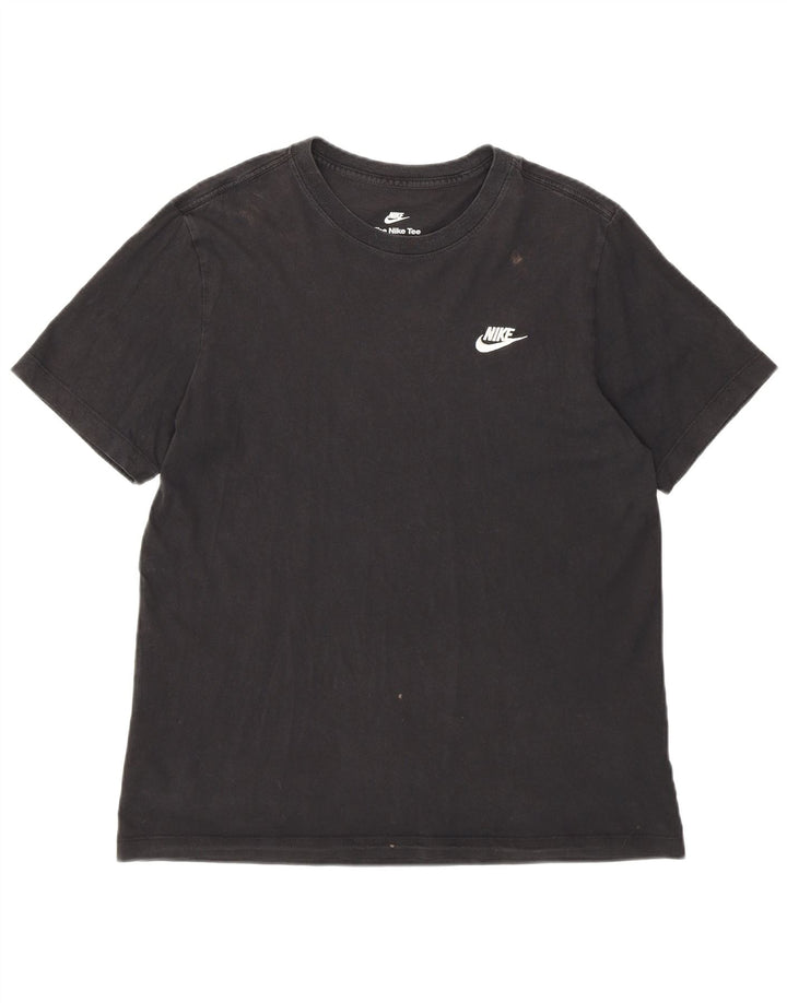Мужская футболка Nike, маленький черный хлопок