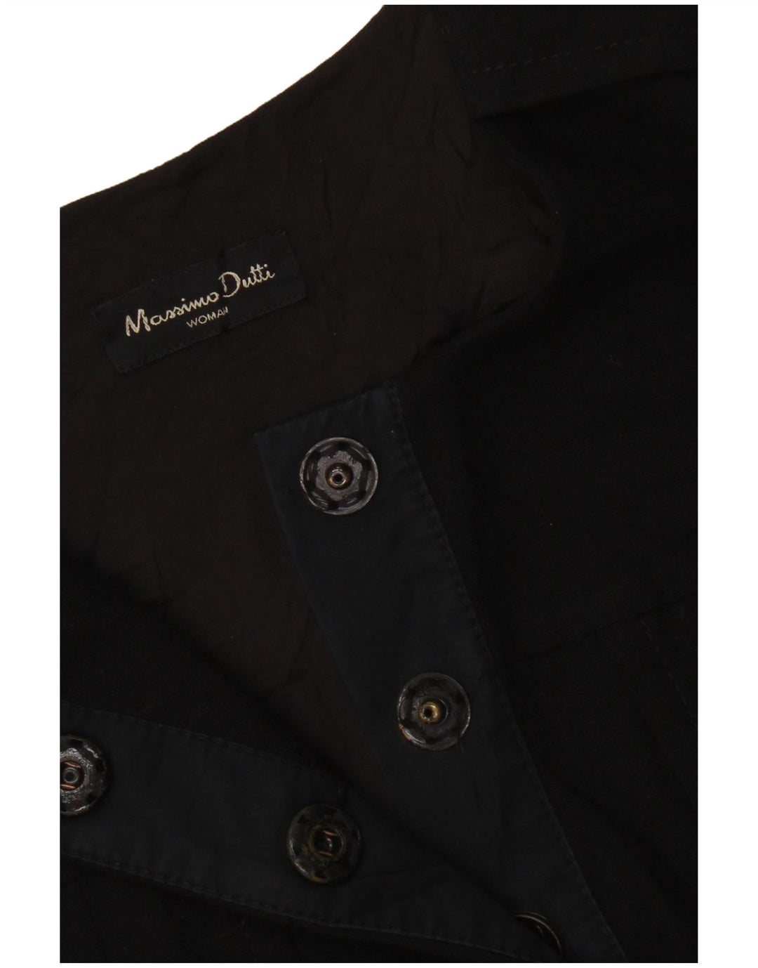 Женское платье трапециевидной формы без рукавов Massimo Dutti EU 38, маленькое черное, шерсть