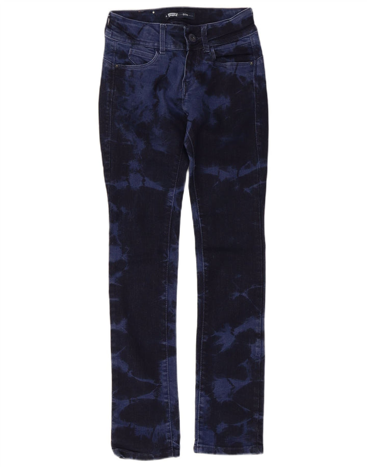 Джинсы LEVI'S Slim для мальчиков 9–10 лет, темно-синие, хлопковые с эффектом тай-дай
