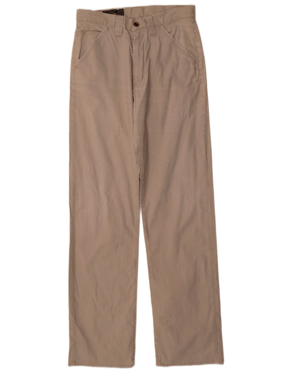 MARLBORO CLASSICS Mens Straight Casual Trousers W32 L34 Beige Cotton