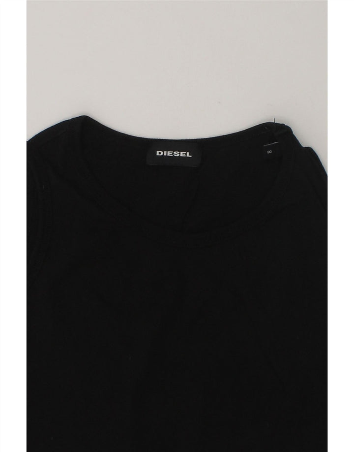DIESEL Girls Vest Top 7-8 Years Black Cotton | Vintage Diesel | Thrift | Second-Hand Diesel | Used Clothing | Messina Hembry 