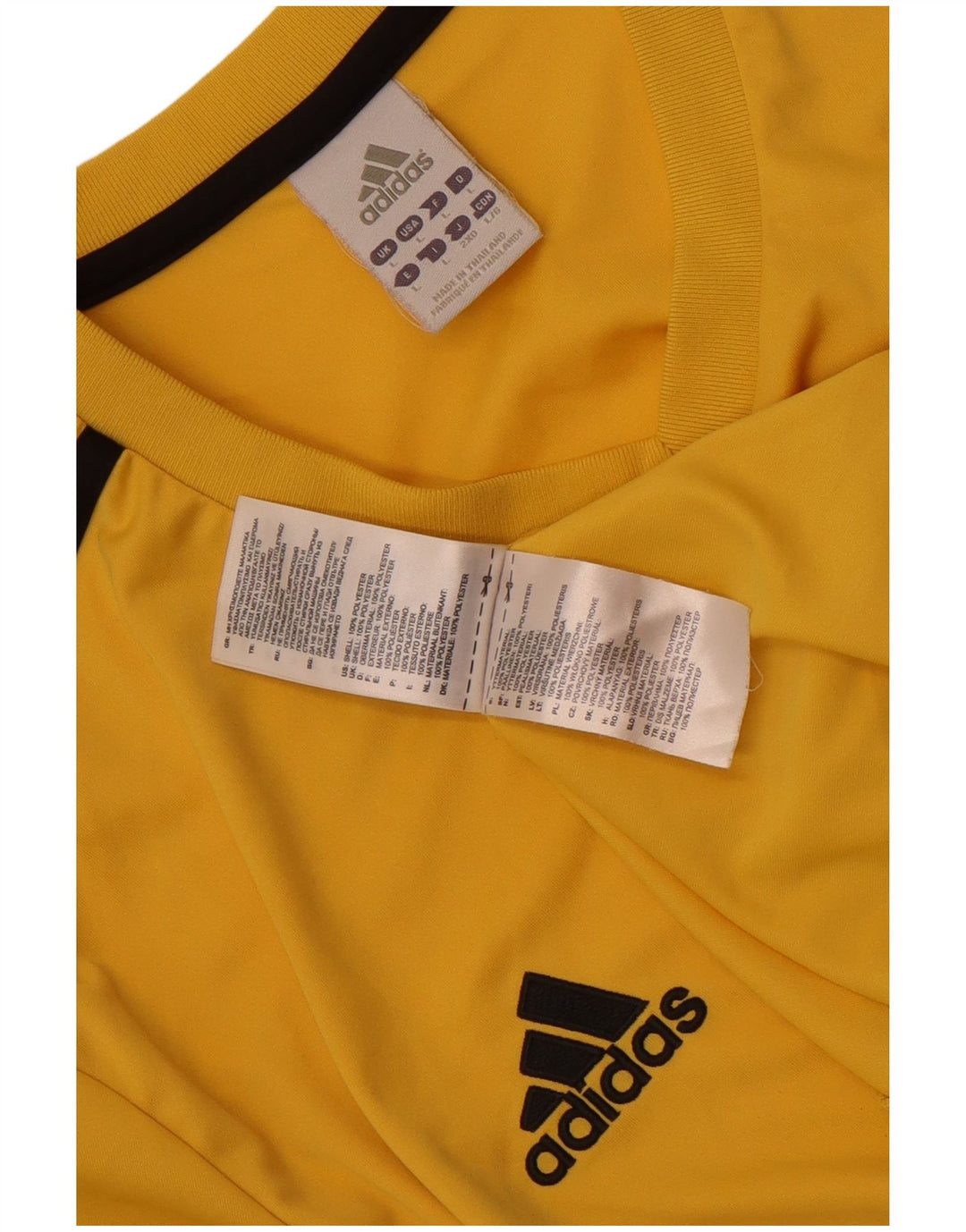 Мужская футболка Adidas Top Large Yellow из полиэстера