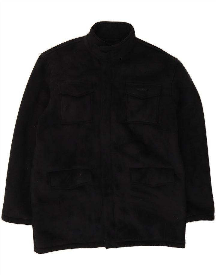 PETER WERTH Mens Utility Jacket UK 40 Large Black Polyester Vintage Peter Werth and Second-Hand Peter Werth from Messina Hembry 