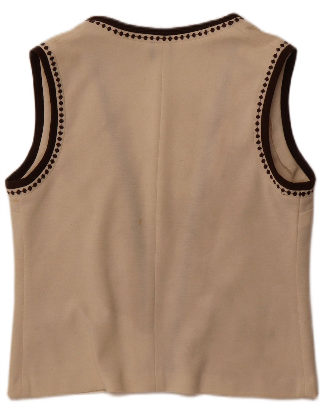 Carre Женский открытый кардиган без рукавов EU 42 Большой Off White