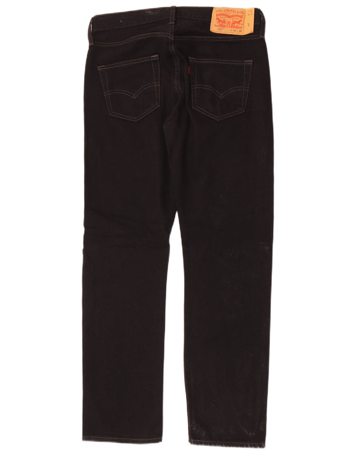 Мужские прямые джинсы Levi's 501 W30 L30, черный хлопок
