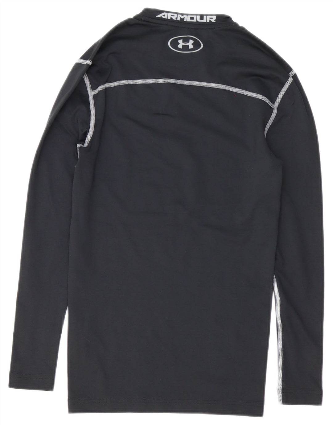 Мужской топ с рисунком Cold Gear Under Armour, длинный рукав, маленький, черный, полиэстер