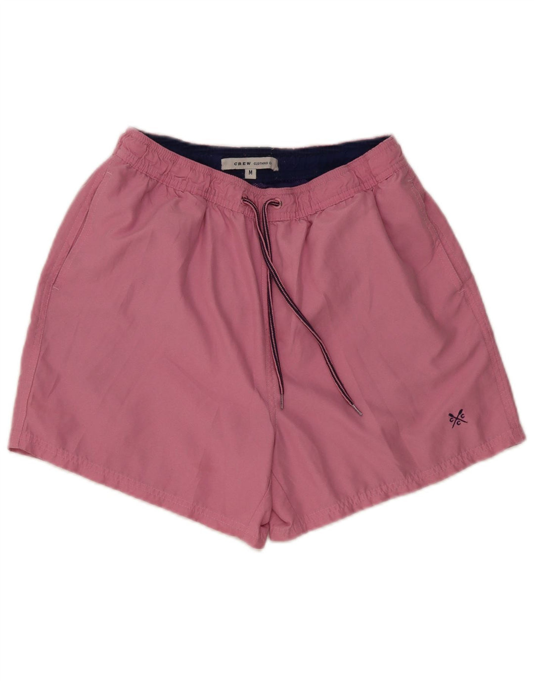 Crew Clothing Мужские шорты для плавания из полиэстера среднего розового цвета