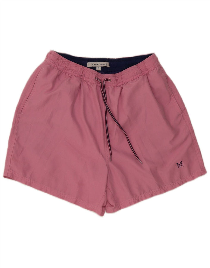 Crew Clothing Мужские шорты для плавания из полиэстера среднего розового цвета