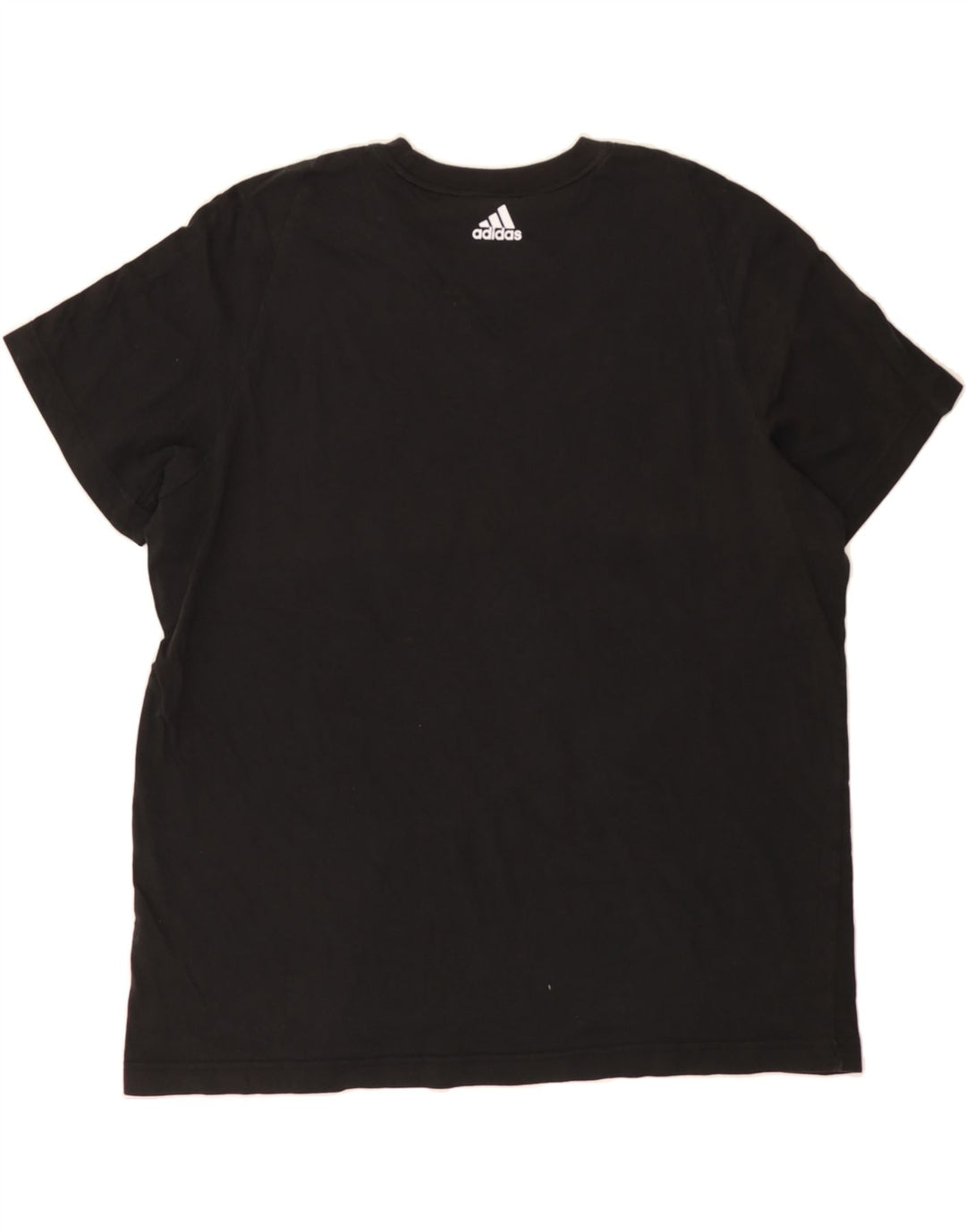 ADIDAS Mens Graphic T-Shirt Top Large Black Vintage Adidas and Second-Hand Adidas from Messina Hembry 