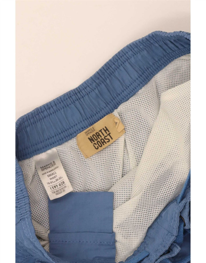 Мужские шорты для плавания-карго Marks & Spencer, маленькие синие, полиэстер