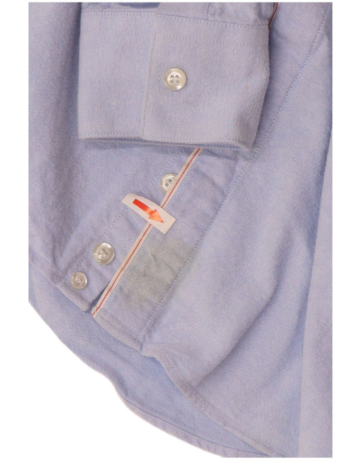 EMPORIO ARMANI Мужская рубашка размер 39 15 1/2 Средний синий