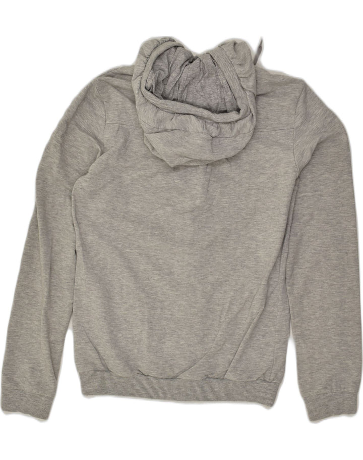 ADIDAS Womens Zip Hoodie Sweater IT 44 Medium Grey Cotton | Vintage Adidas | Thrift | Second-Hand Adidas | Used Clothing | Messina Hembry 