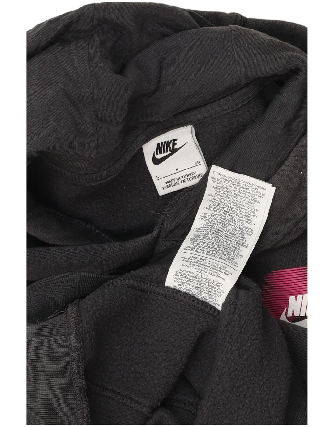 Мужской джемпер с капюшоном Nike, маленький серый, хлопковый